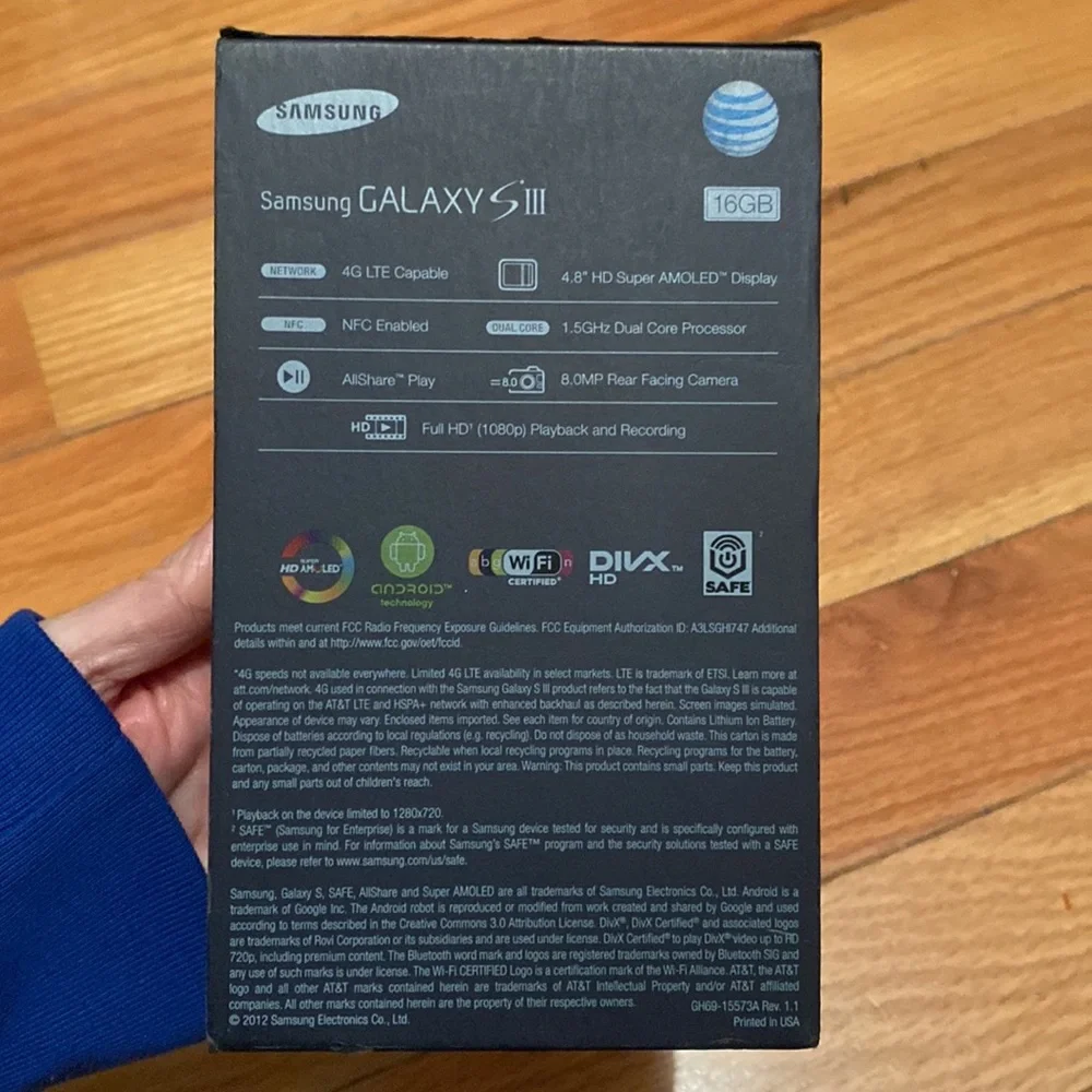 Samsung galaxy s 111 16GB the phone is threw AT&T